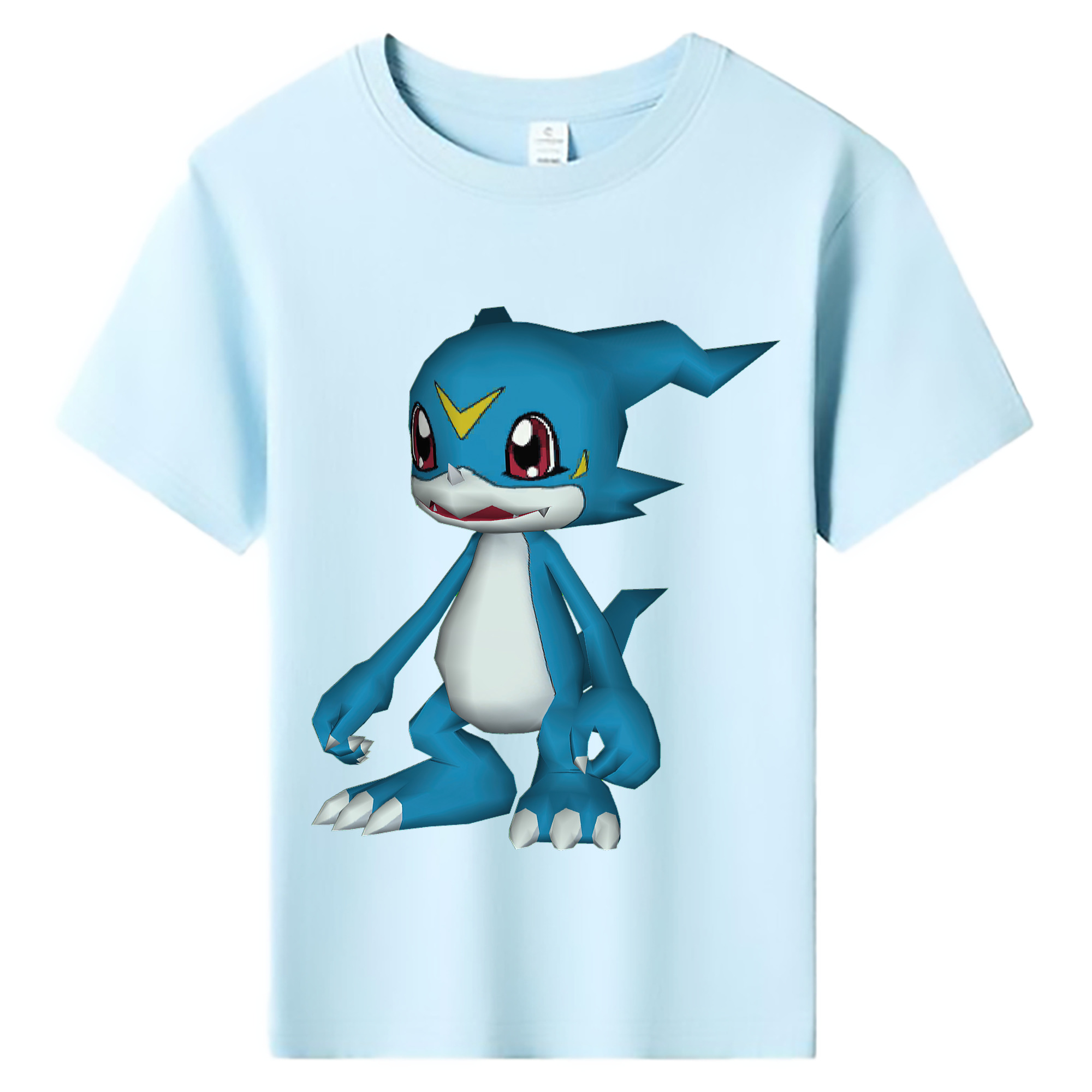 （画像用） Digimon デジタルモンスター/デジモン 綿100％キッズTシャツ（フロントプリント）